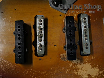 VINTAGE 1973 Fender Jazz Bass "Black Inlay & Binding" Sunburst