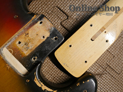 VINTAGE 1973 Fender Jazz Bass "Black Inlay & Binding" Sunburst