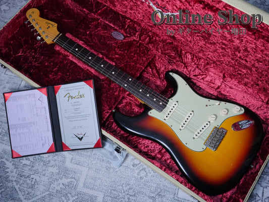USED 2022 Fender Custom Shop MBS "Austin MacNutt" 1961 Stratocaster Journeyman Relic 3-Color Sunburst
