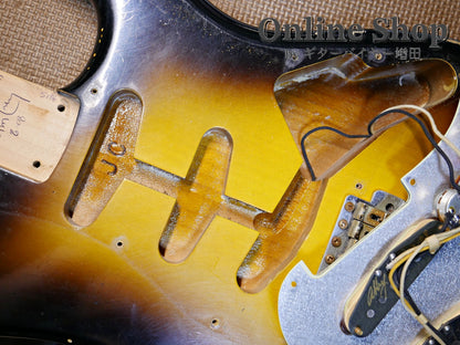 USED 2008 Fender Custom Shop MBS "John Cruz" 1961 Stratocaster Relic "Abigail Ybarra" 2-Color Sunburst