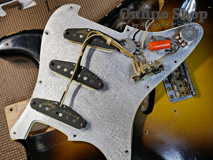 USED 2008 Fender Custom Shop MBS "John Cruz" 1961 Stratocaster Relic "Abigail Ybarra" 2-Color Sunburst