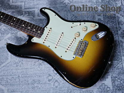 USED 2008 Fender Custom Shop MBS "John Cruz" 1961 Stratocaster Relic "Abigail Ybarra" 2-Color Sunburst