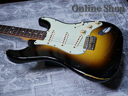 USED 2008 Fender Custom Shop MBS "John Cruz" 1961 Stratocaster Relic "Abigail Ybarra" 2-Color Sunburst