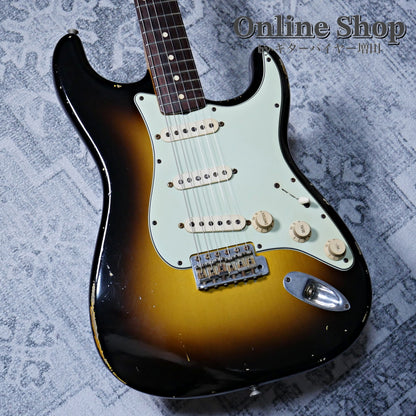 USED 2008 Fender Custom Shop MBS "John Cruz" 1961 Stratocaster Relic "Abigail Ybarra" 2-Color Sunburst