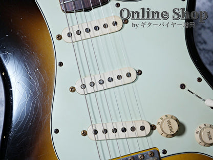 USED 2008 Fender Custom Shop MBS "John Cruz" 1961 Stratocaster Relic "Abigail Ybarra" 2-Color Sunburst