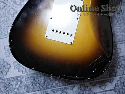 USED 2008 Fender Custom Shop MBS "John Cruz" 1961 Stratocaster Relic "Abigail Ybarra" 2-Color Sunburst