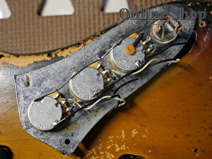 VINTAGE 1973 Fender Jazz Bass "Black Inlay & Binding" Sunburst