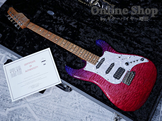 USED 2024 James Tyler USA Studio Elite QMT "Full Option w/JTO Pickups" Transparent Jimburst