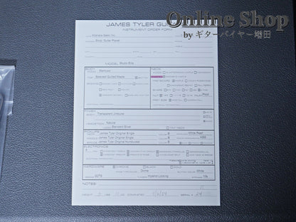 USED 2024 James Tyler USA Studio Elite QMT "Full Option w/JTO Pickups" Transparent Jimburst