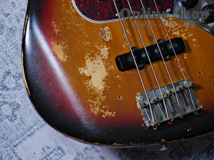 VINTAGE 1973 Fender Jazz Bass "Black Inlay & Binding" Sunburst