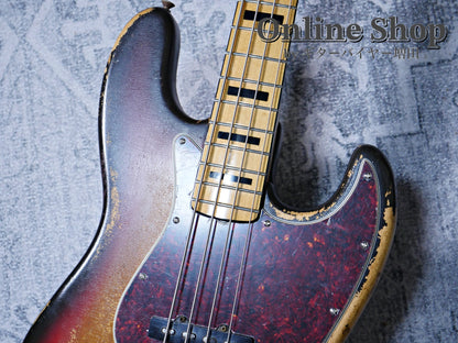 VINTAGE 1973 Fender Jazz Bass "Black Inlay & Binding" Sunburst