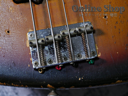 VINTAGE 1973 Fender Jazz Bass "Black Inlay & Binding" Sunburst