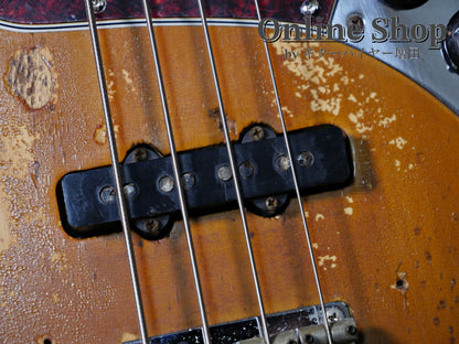 VINTAGE 1973 Fender Jazz Bass "Black Inlay & Binding" Sunburst
