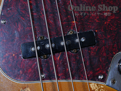 VINTAGE 1973 Fender Jazz Bass "Black Inlay & Binding" Sunburst