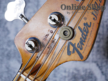VINTAGE 1973 Fender Jazz Bass "Black Inlay & Binding" Sunburst