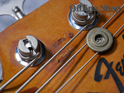 VINTAGE 1973 Fender Jazz Bass "Black Inlay & Binding" Sunburst