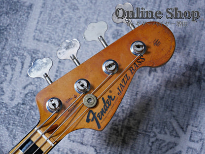 VINTAGE 1973 Fender Jazz Bass "Black Inlay & Binding" Sunburst