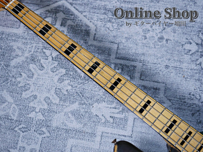 VINTAGE 1973 Fender Jazz Bass "Black Inlay & Binding" Sunburst