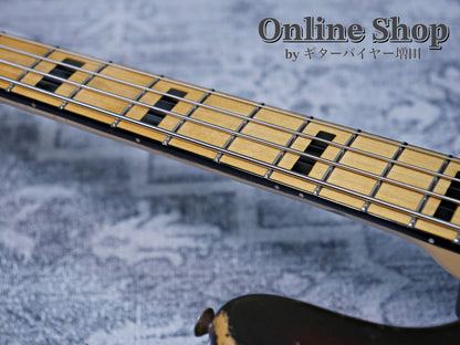 VINTAGE 1973 Fender Jazz Bass "Black Inlay & Binding" Sunburst