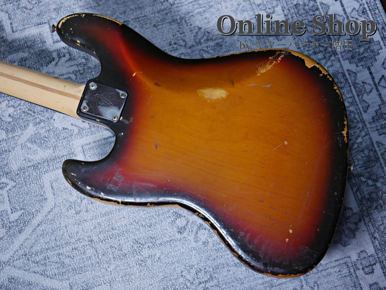 VINTAGE 1973 Fender Jazz Bass "Black Inlay & Binding" Sunburst