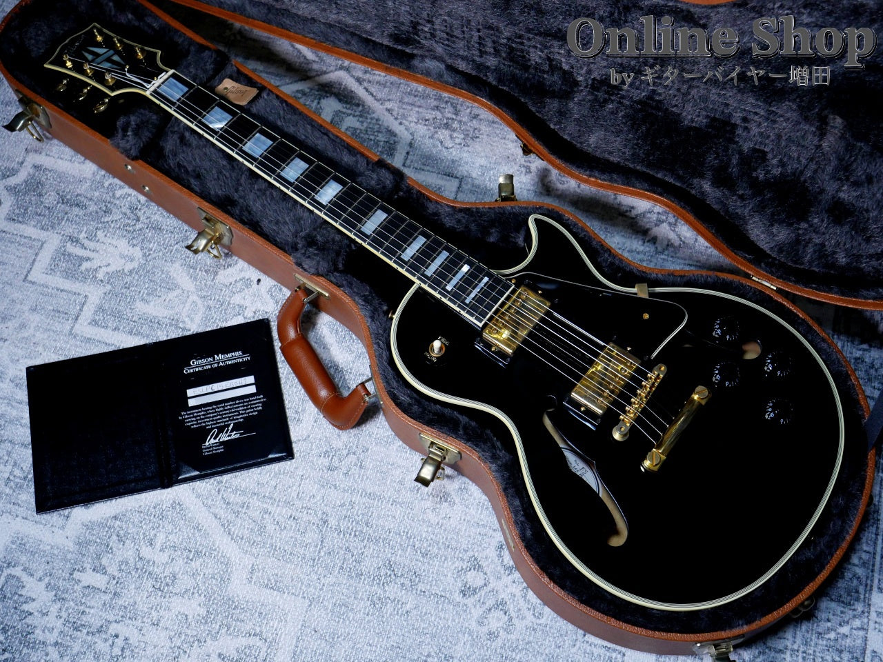 USED 2015 Gibson Memphis ES-Les Paul Custom Ebony