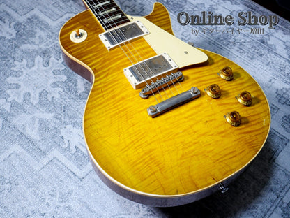 USED 2023 Gibson Custom Shop Murphy Lab 1959 Les Paul Standard Reissue Green Lemon Fade Light Aged