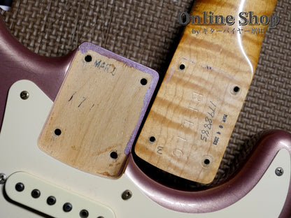 USED 2003 Fender Custom Shop 1960 Stratocaster Closet Classic "Flame Neck & Matching Head" Burgundy Mist