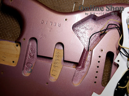 USED 2003 Fender Custom Shop 1960 Stratocaster Closet Classic "Flame Neck & Matching Head" Burgundy Mist