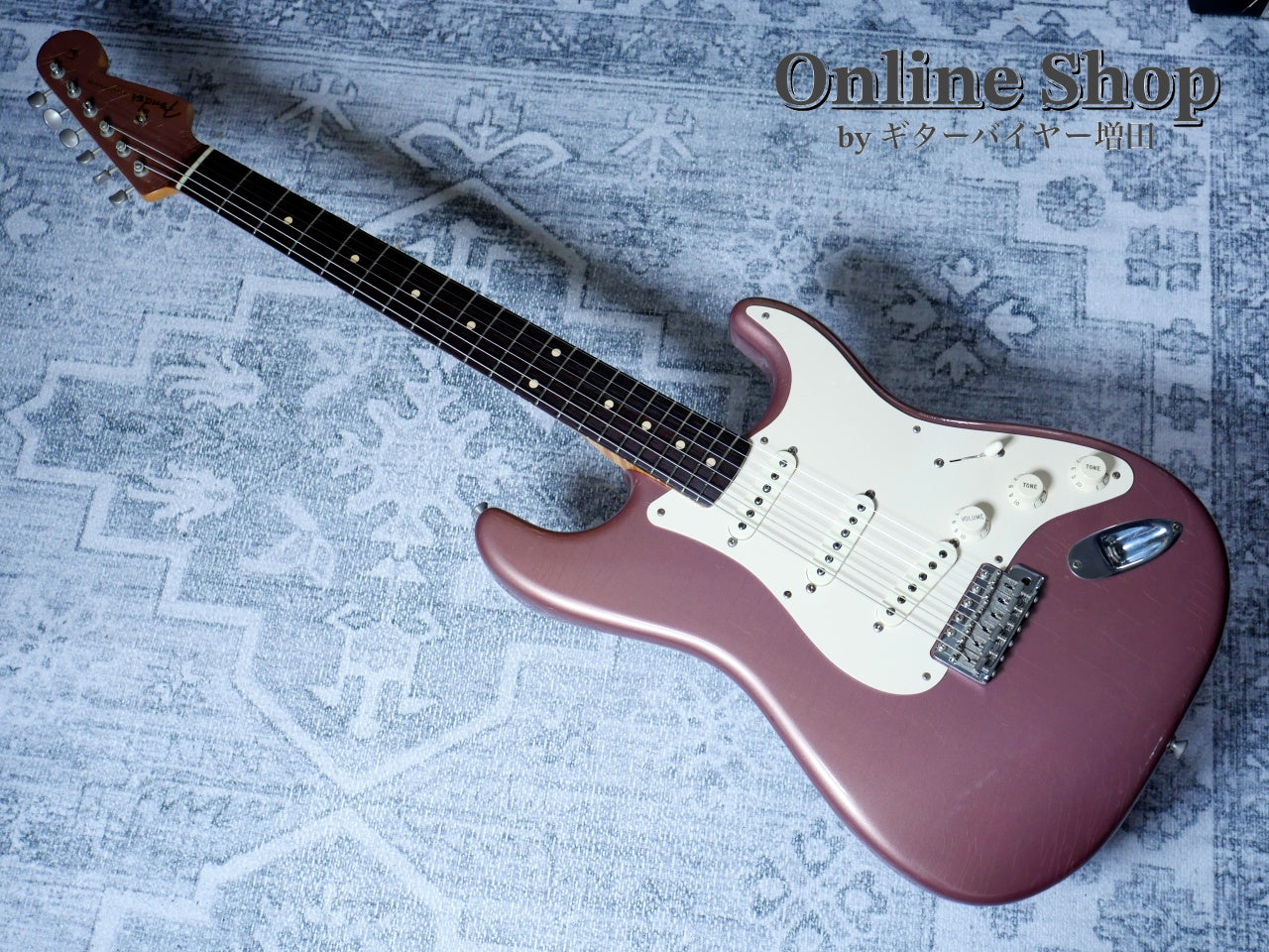 USED 2003 Fender Custom Shop 1960 Stratocaster Closet Classic "Flame Neck & Matching Head" Burgundy Mist