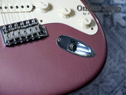USED 2003 Fender Custom Shop 1960 Stratocaster Closet Classic "Flame Neck & Matching Head" Burgundy Mist
