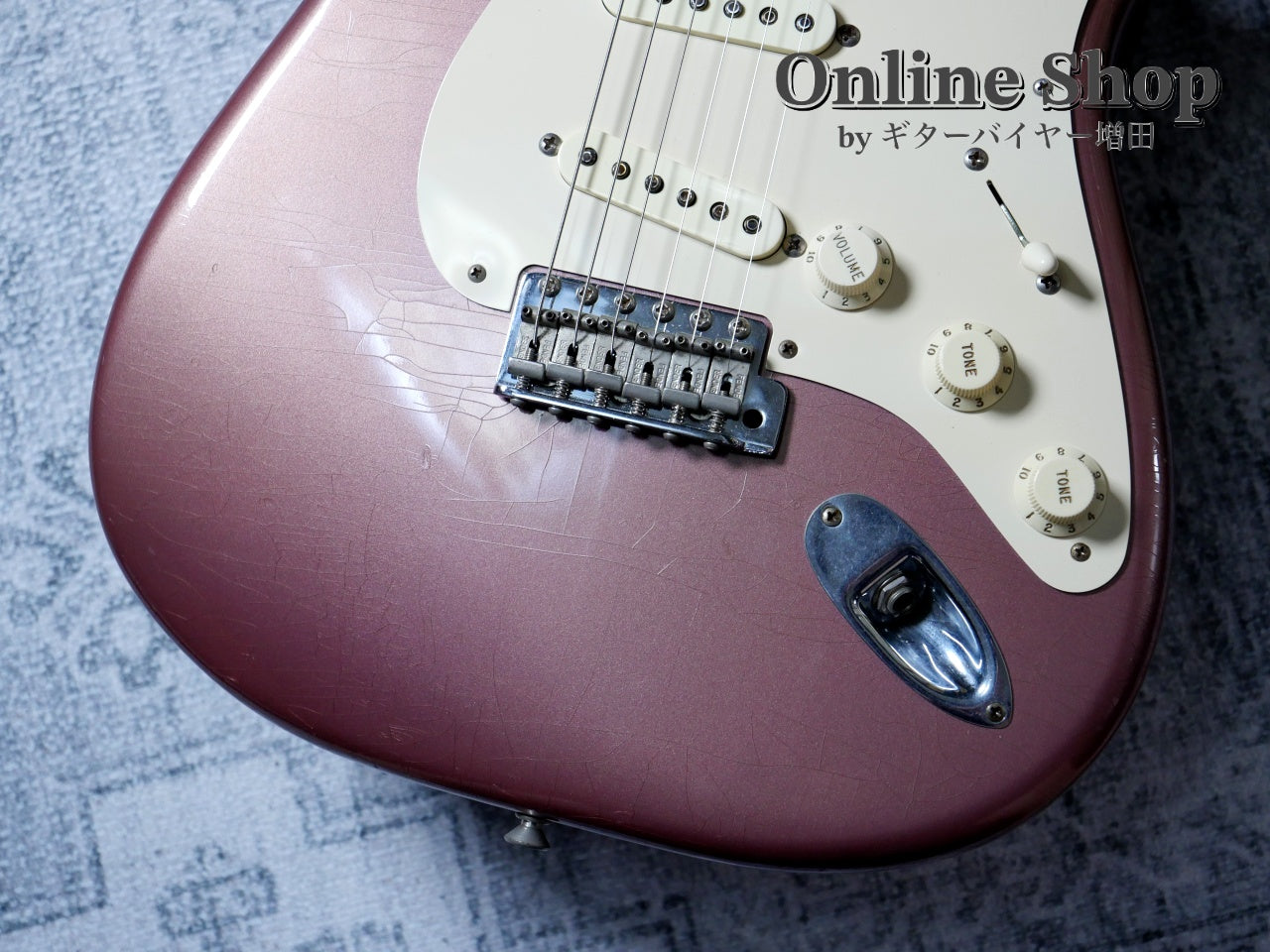 USED 2003 Fender Custom Shop 1960 Stratocaster Closet Classic "Flame Neck & Matching Head" Burgundy Mist