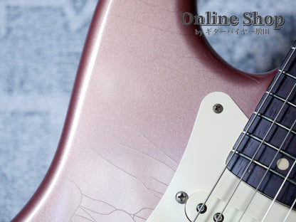 USED 2003 Fender Custom Shop 1960 Stratocaster Closet Classic "Flame Neck & Matching Head" Burgundy Mist