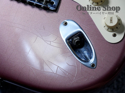 USED 2003 Fender Custom Shop 1960 Stratocaster Closet Classic "Flame Neck & Matching Head" Burgundy Mist