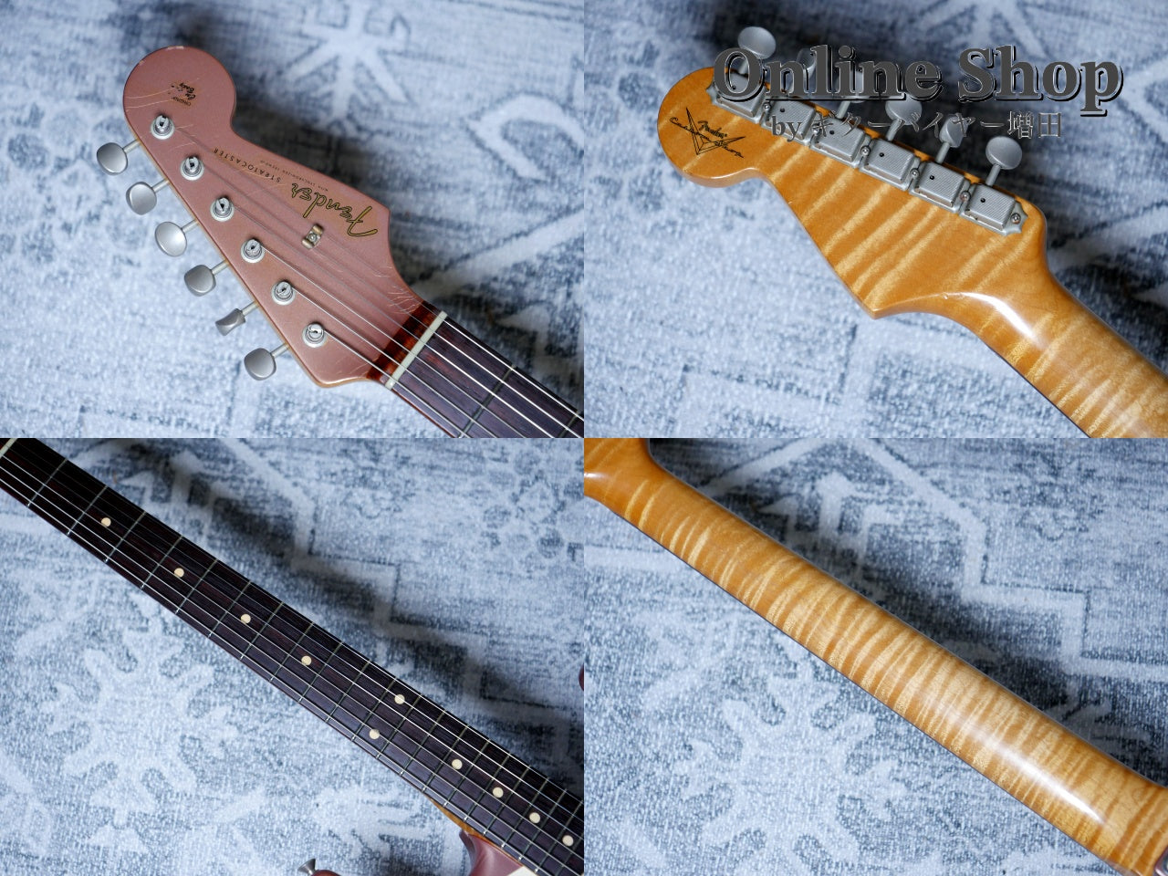 USED 2003 Fender Custom Shop 1960 Stratocaster Closet Classic "Flame Neck & Matching Head" Burgundy Mist