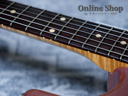 USED 2003 Fender Custom Shop 1960 Stratocaster Closet Classic "Flame Neck & Matching Head" Burgundy Mist