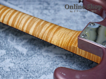 USED 2003 Fender Custom Shop 1960 Stratocaster Closet Classic "Flame Neck & Matching Head" Burgundy Mist