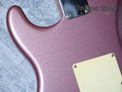 USED 2003 Fender Custom Shop 1960 Stratocaster Closet Classic "Flame Neck & Matching Head" Burgundy Mist