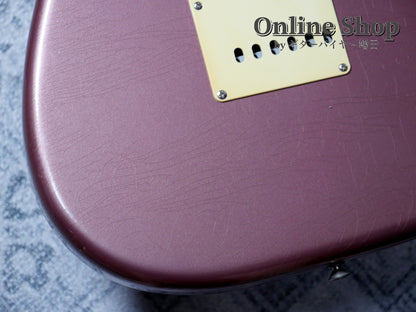 USED 2003 Fender Custom Shop 1960 Stratocaster Closet Classic "Flame Neck & Matching Head" Burgundy Mist