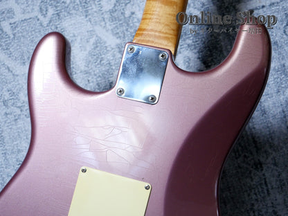 USED 2003 Fender Custom Shop 1960 Stratocaster Closet Classic "Flame Neck & Matching Head" Burgundy Mist