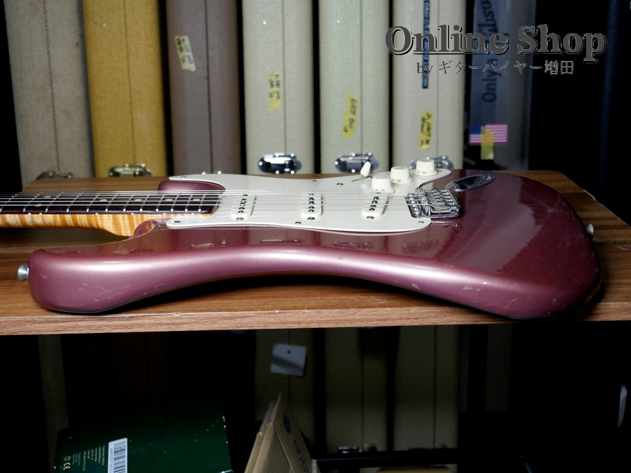 USED 2003 Fender Custom Shop 1960 Stratocaster Closet Classic "Flame Neck & Matching Head" Burgundy Mist