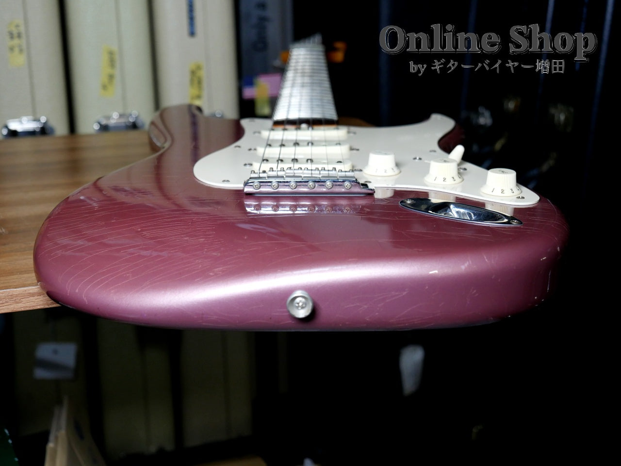 USED 2003 Fender Custom Shop 1960 Stratocaster Closet Classic "Flame Neck & Matching Head" Burgundy Mist