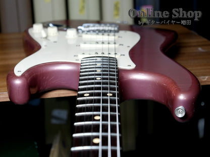 USED 2003 Fender Custom Shop 1960 Stratocaster Closet Classic "Flame Neck & Matching Head" Burgundy Mist
