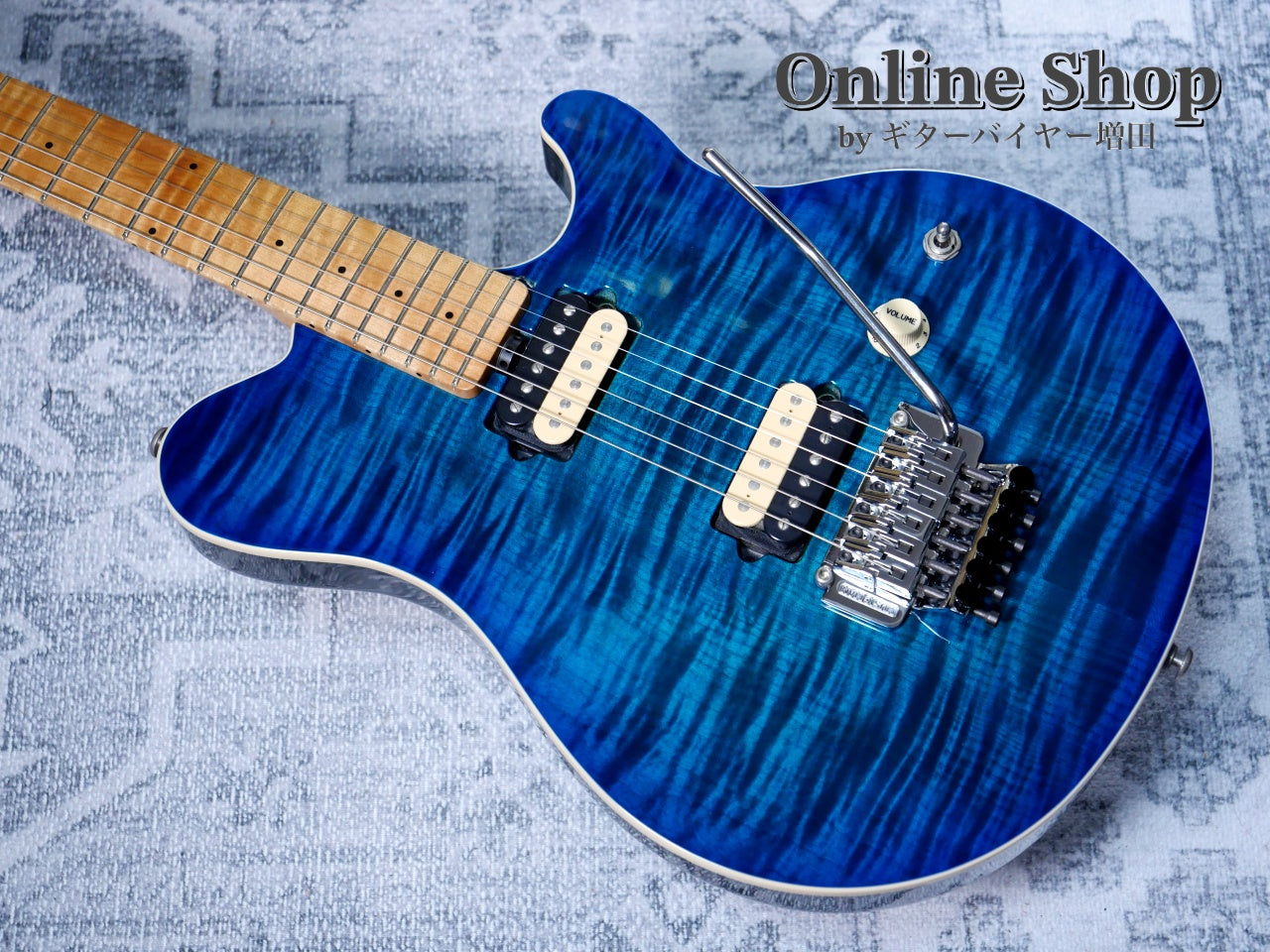 USED 2016 Musicman Axis Balboa Blue Flame