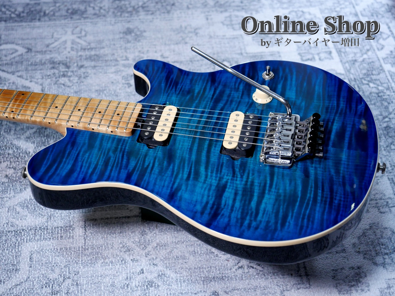 USED 2016 Musicman Axis Balboa Blue Flame