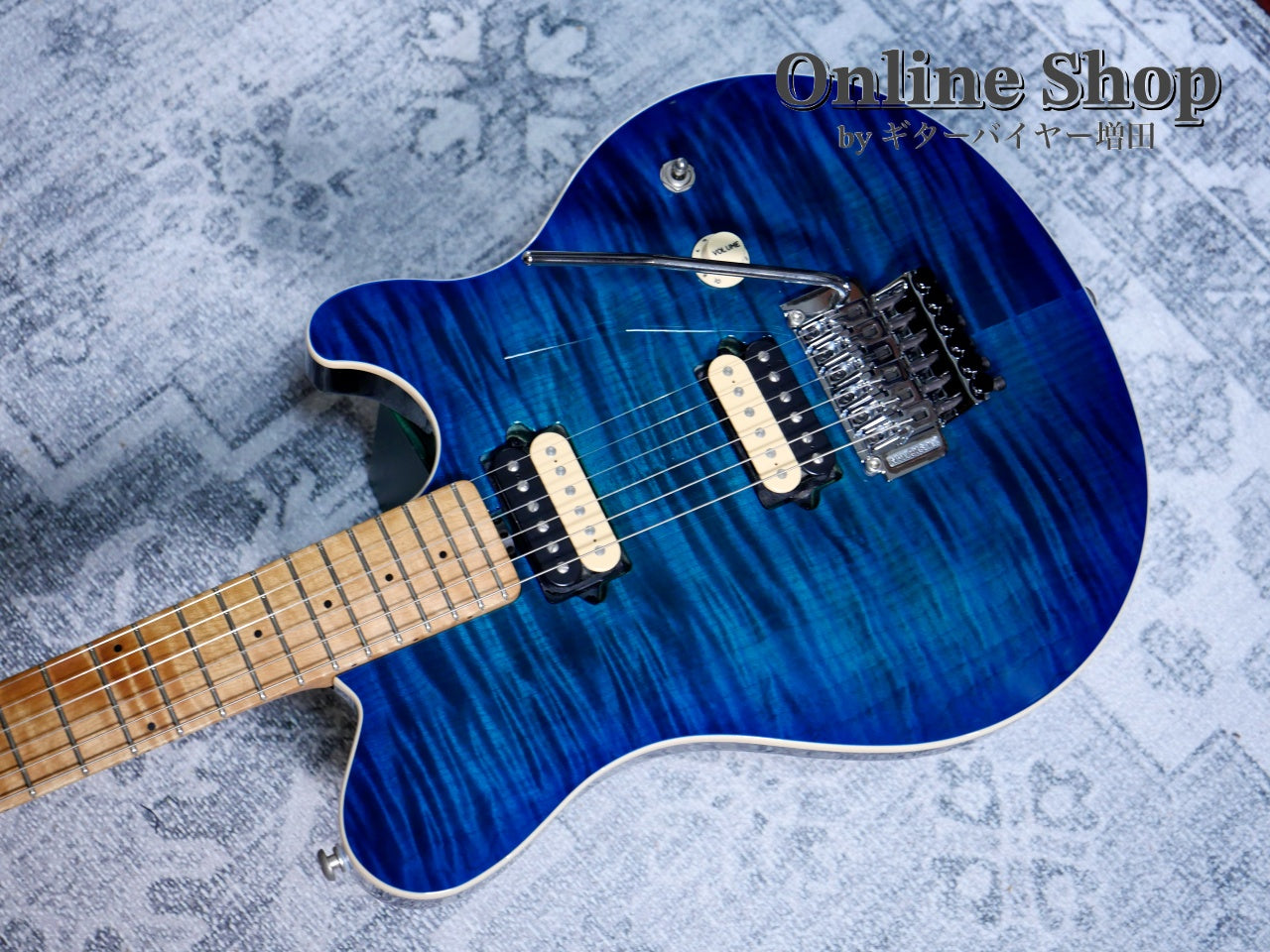 USED 2016 Musicman Axis Balboa Blue Flame