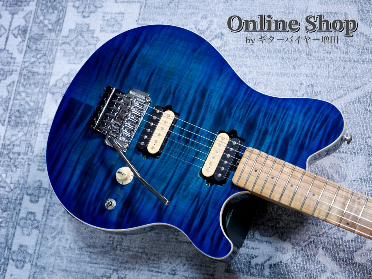 USED 2016 Musicman Axis Balboa Blue Flame