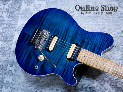 USED 2016 Musicman Axis Balboa Blue Flame