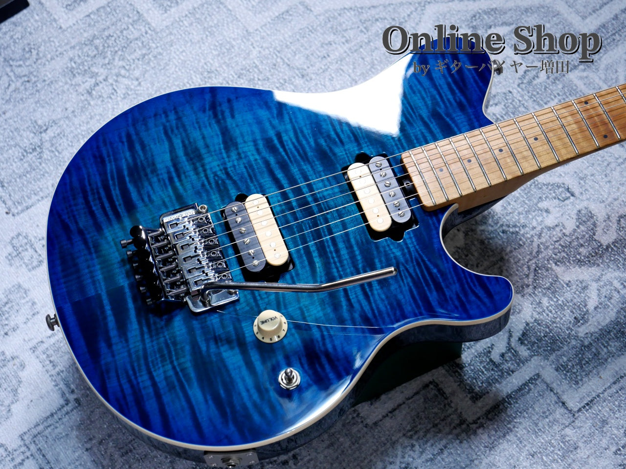 USED 2016 Musicman Axis Balboa Blue Flame