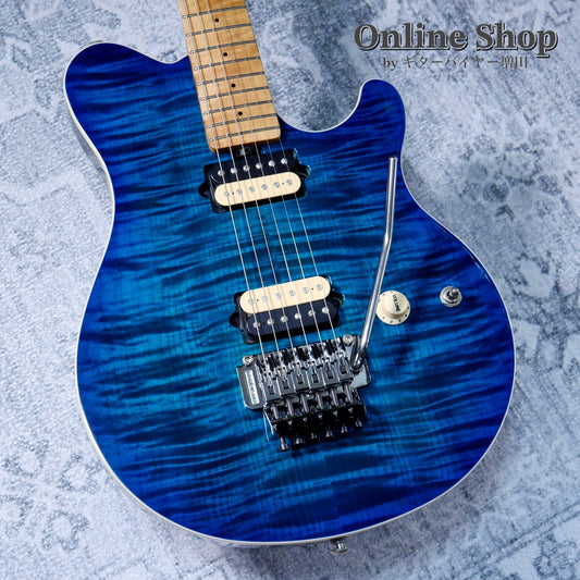USED 2016 Musicman Axis Balboa Blue Flame