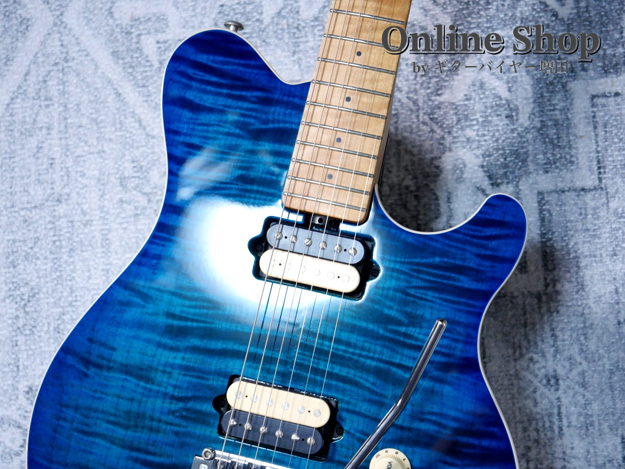 USED 2016 Musicman Axis Balboa Blue Flame